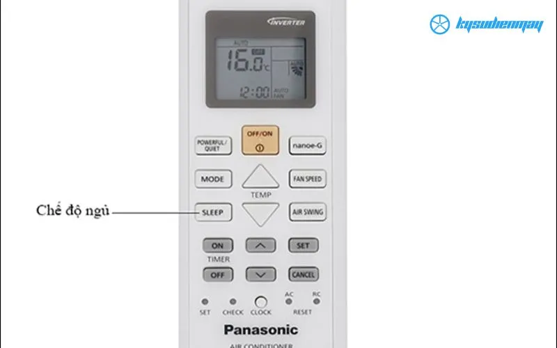 sử dụng điều hòa panasonic sử dụng chế độ ngủ dễ chịu